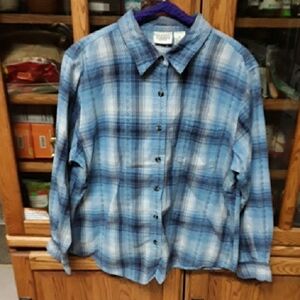Classic Elements Navy and White Checkered Shirt